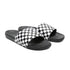 Vans La Costa Slide-On Claquette Checkerboard - True White / Black - Streetart.fr